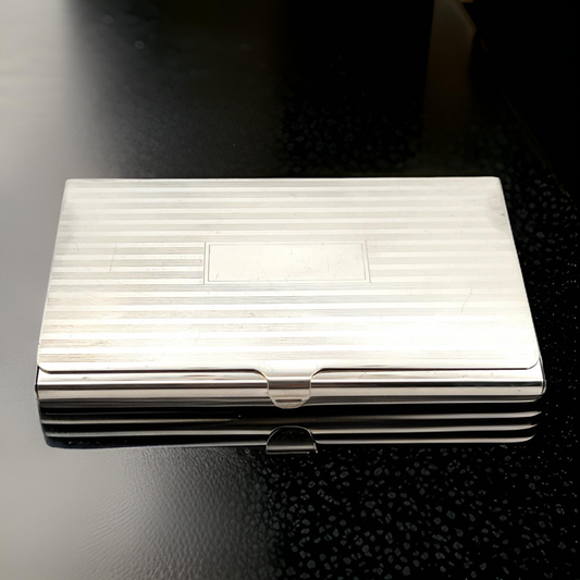 Tiffany & Co Estate Business Card Holder Sterling Silver 58.1g TIF759