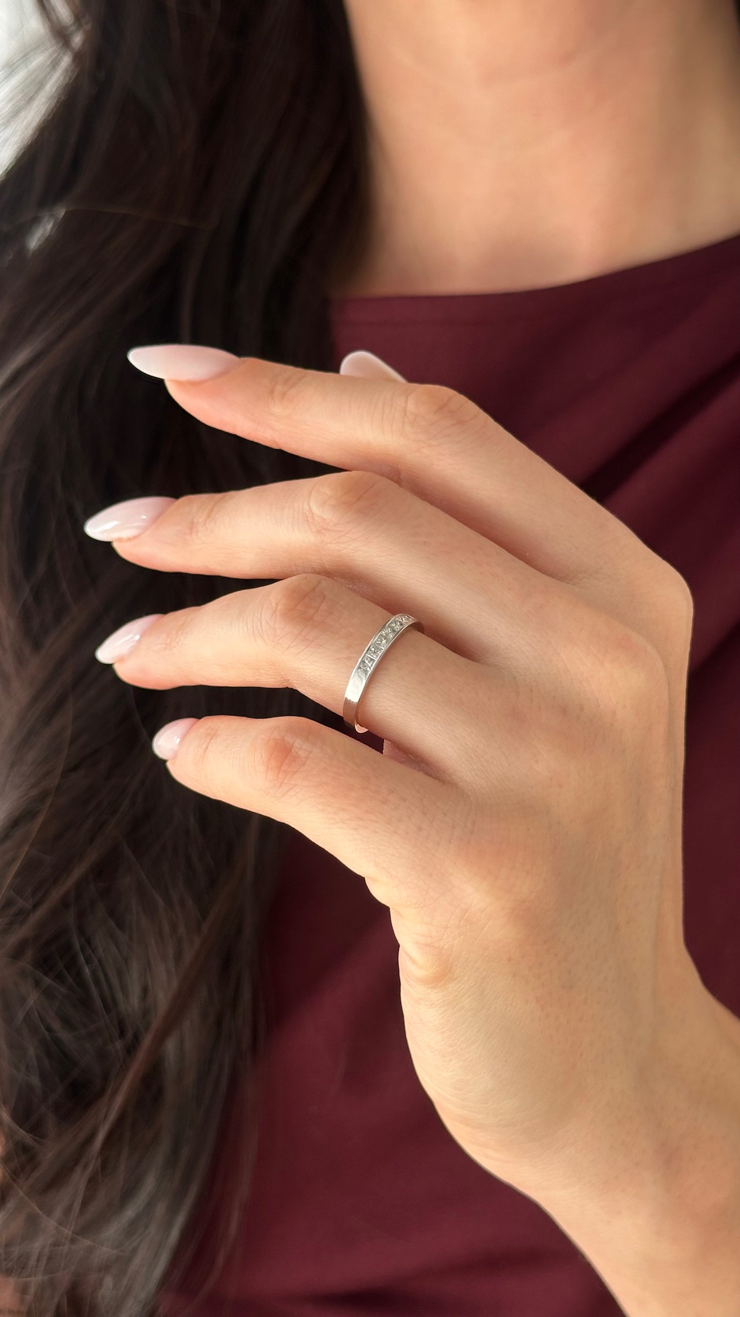 Natural Princess Cut Diamond Ring Size 6.5 14k Gold 0.35 TCW Certified $3,750 509023