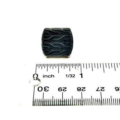 John Hardy Carved Onyx Cufflinks Sterling Silver Estate JH110