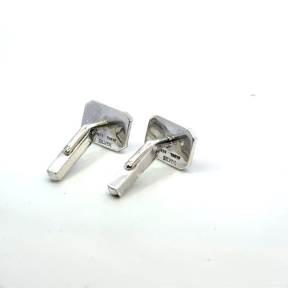 Mikimoto Akoya Pearl Cufflinks 6 mm Sterling Silver Estate M446