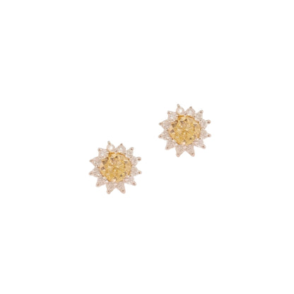 Natural Sapphire Diamond Stud Earrings 14k Yellow Gold 2 TCW Certified $4,975 211887
