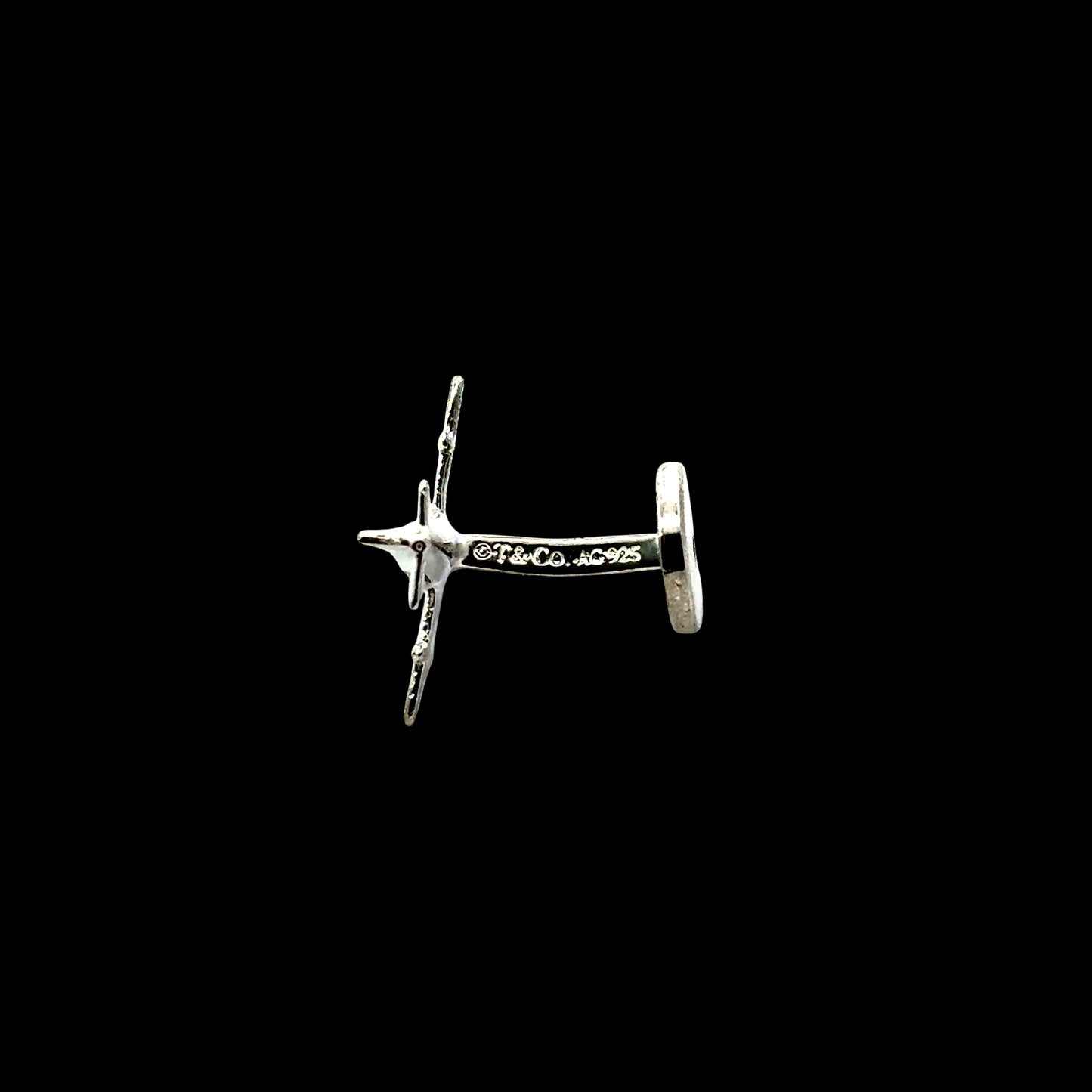 Tiffany & Co Estate Airplane Cufflinks Sterling Silver 9 Grams TIF856