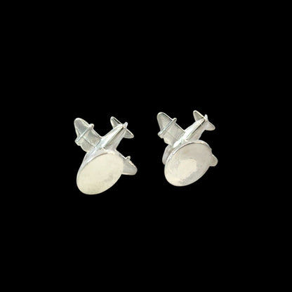 Tiffany & Co Estate Airplane Cufflinks Sterling Silver 9 Grams TIF856