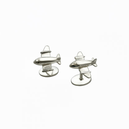 Tiffany & Co Estate Airplane Cufflinks Sterling Silver 9 Grams TIF856