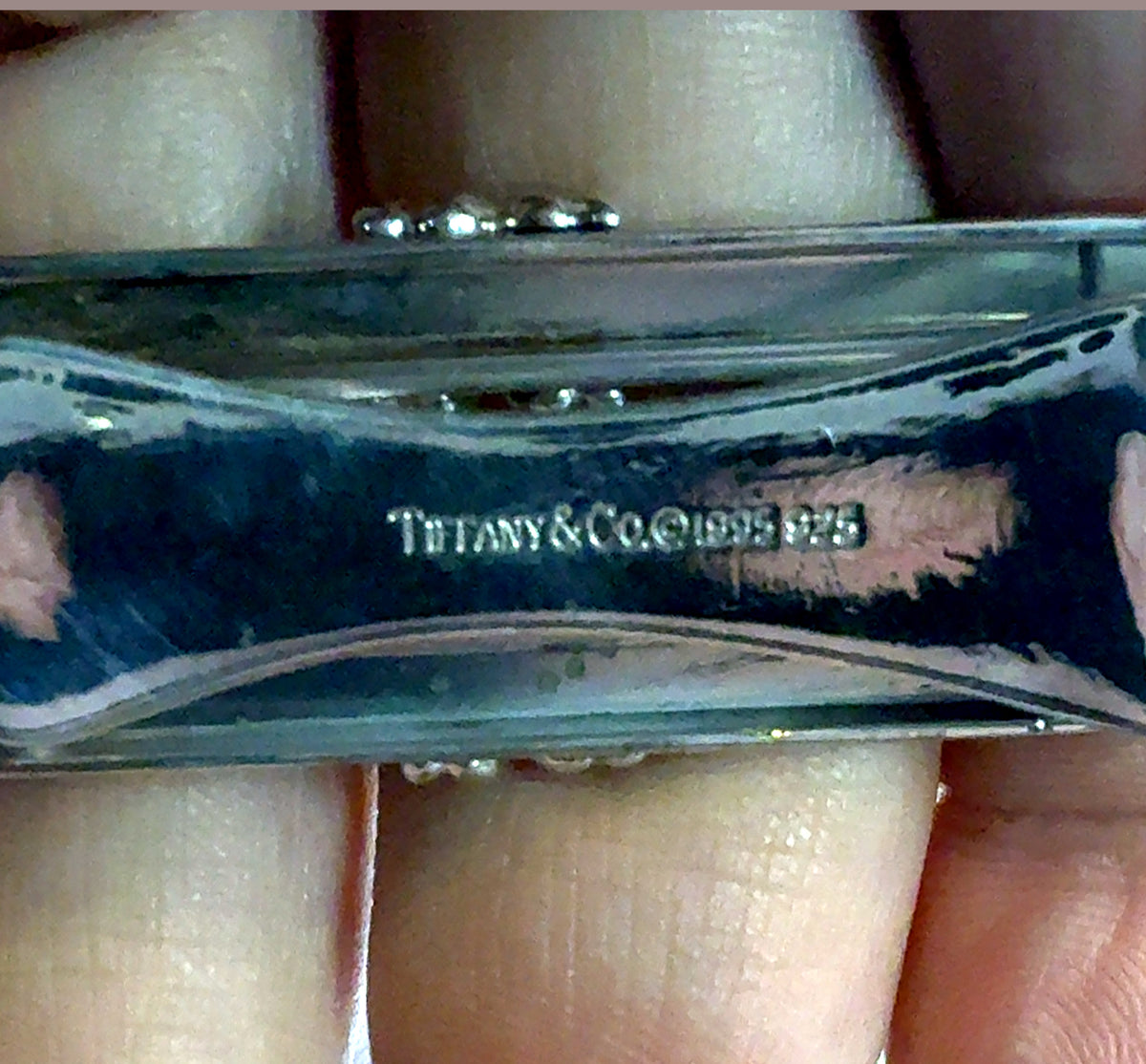 Tiffany & Co Estate Signature X Series Money Clip Sterling Silver TIF1000