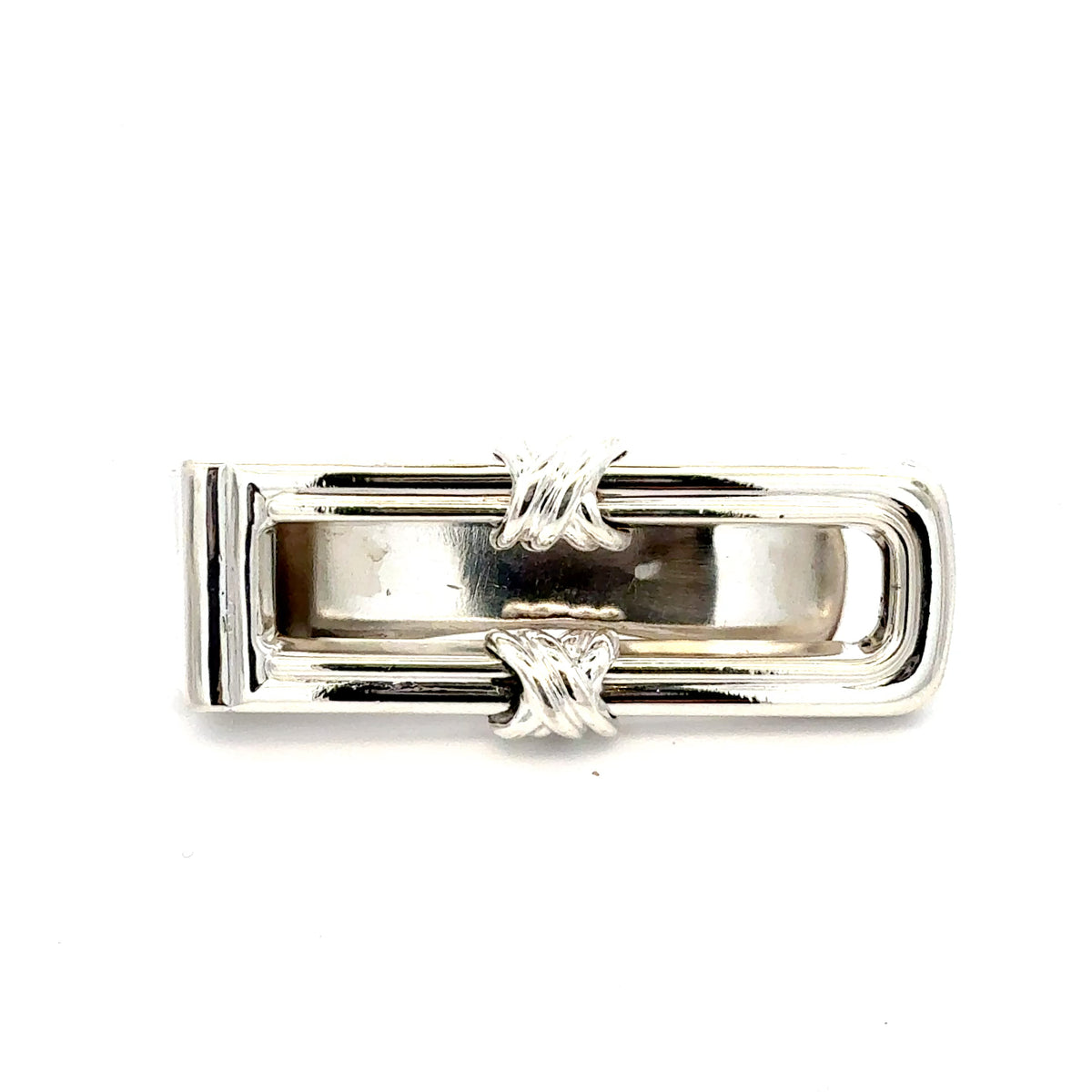 Tiffany & Co Estate Signature X Series Money Clip Sterling Silver TIF1000