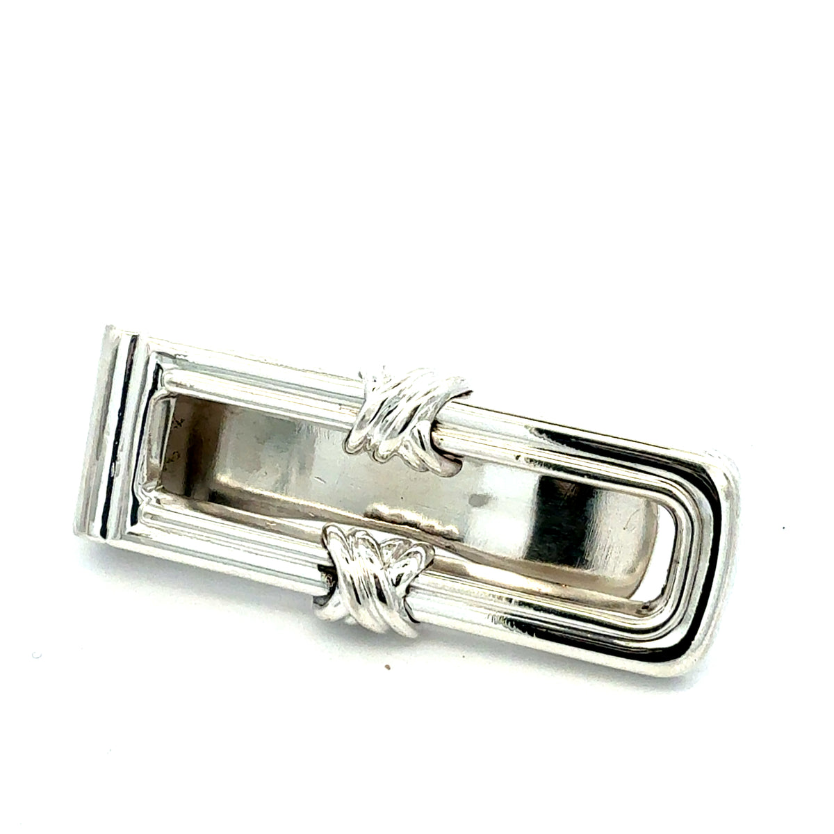 Tiffany & Co Estate Signature X Series Money Clip Sterling Silver TIF1000