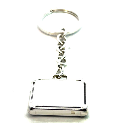 Tiffany & Co Estate Very Rare "1837" Briefcase Keychain Sterling Silver TIF770