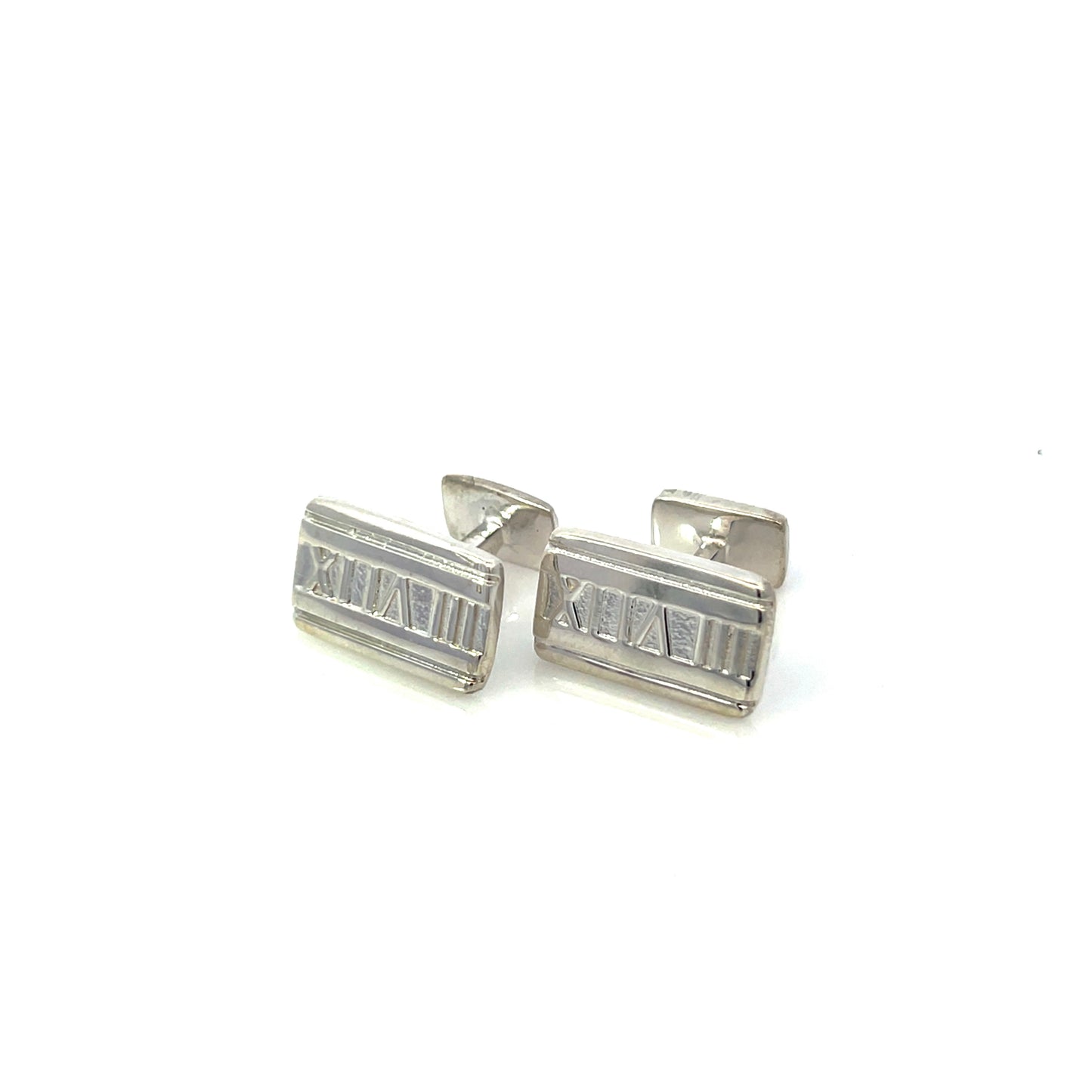 Tiffany & Co Estate "Atlas" Cufflinks Sterling Silver 9.43 Grams TIF779