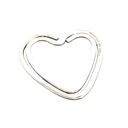 Tiffany & Co Estate Heart Money Clip or Bookmark Sterling Silver 10.3 GR TIF793