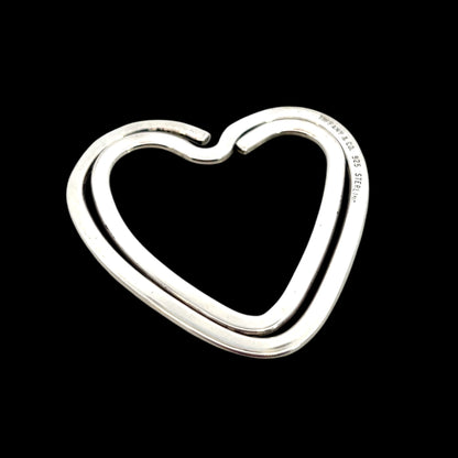 Tiffany & Co Estate Heart Money Clip or Bookmark Sterling Silver 10.3 GR TIF793