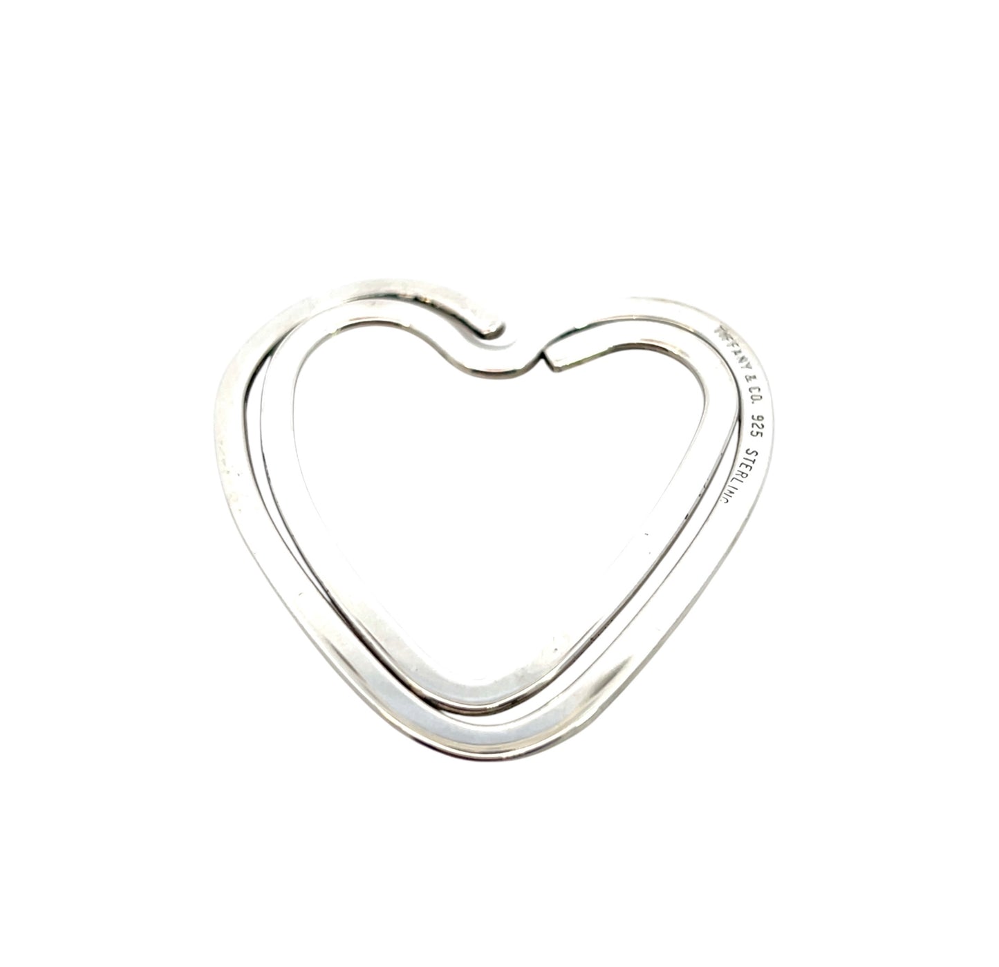 Tiffany & Co Estate Heart Money Clip or Bookmark Sterling Silver 10.3 GR TIF793