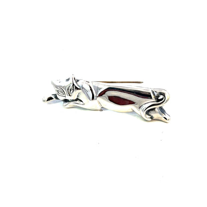 Tiffany & Co Estate Cat Brooch Sterling Silver 11 Grams TIF843