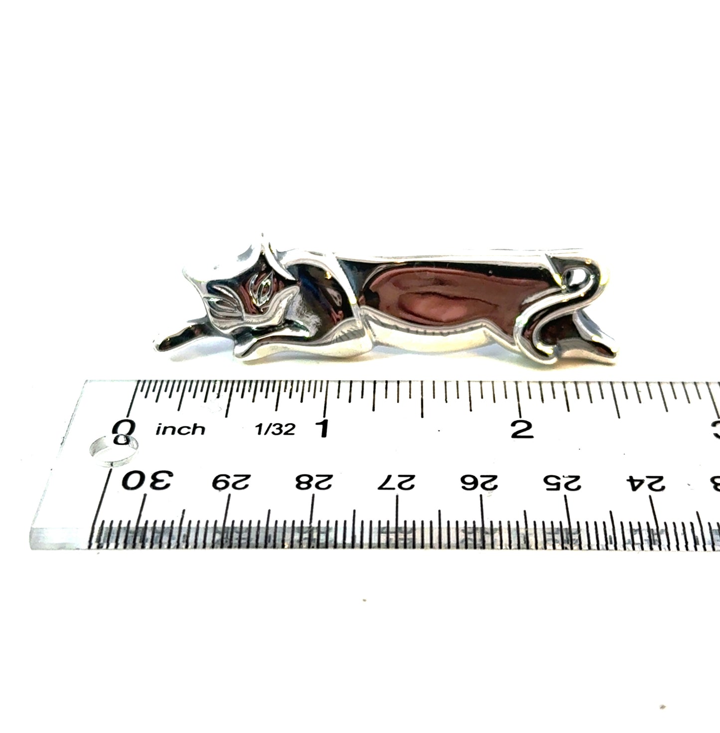 Tiffany & Co Estate Cat Brooch Sterling Silver 11 Grams TIF843