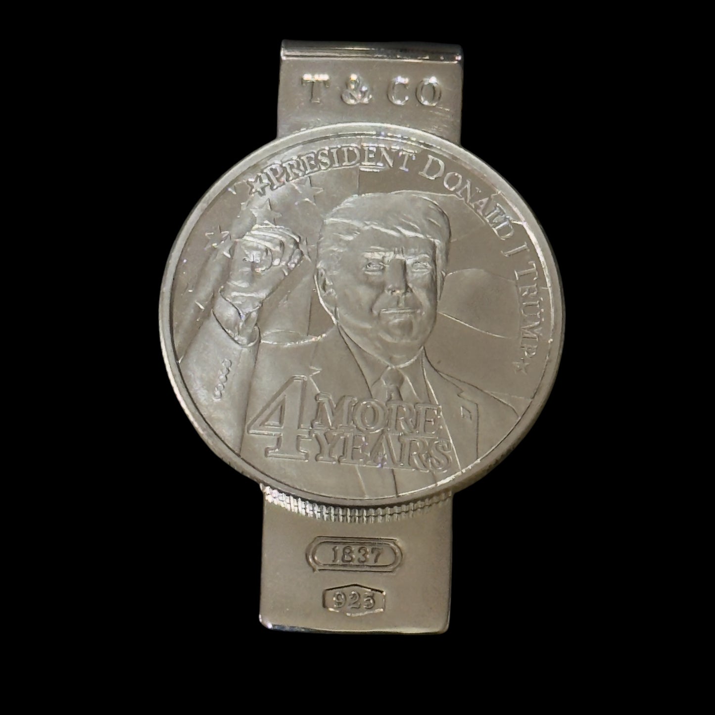 Tiffany & Co Trump Money Clip Sterling Silver Estate TIF906