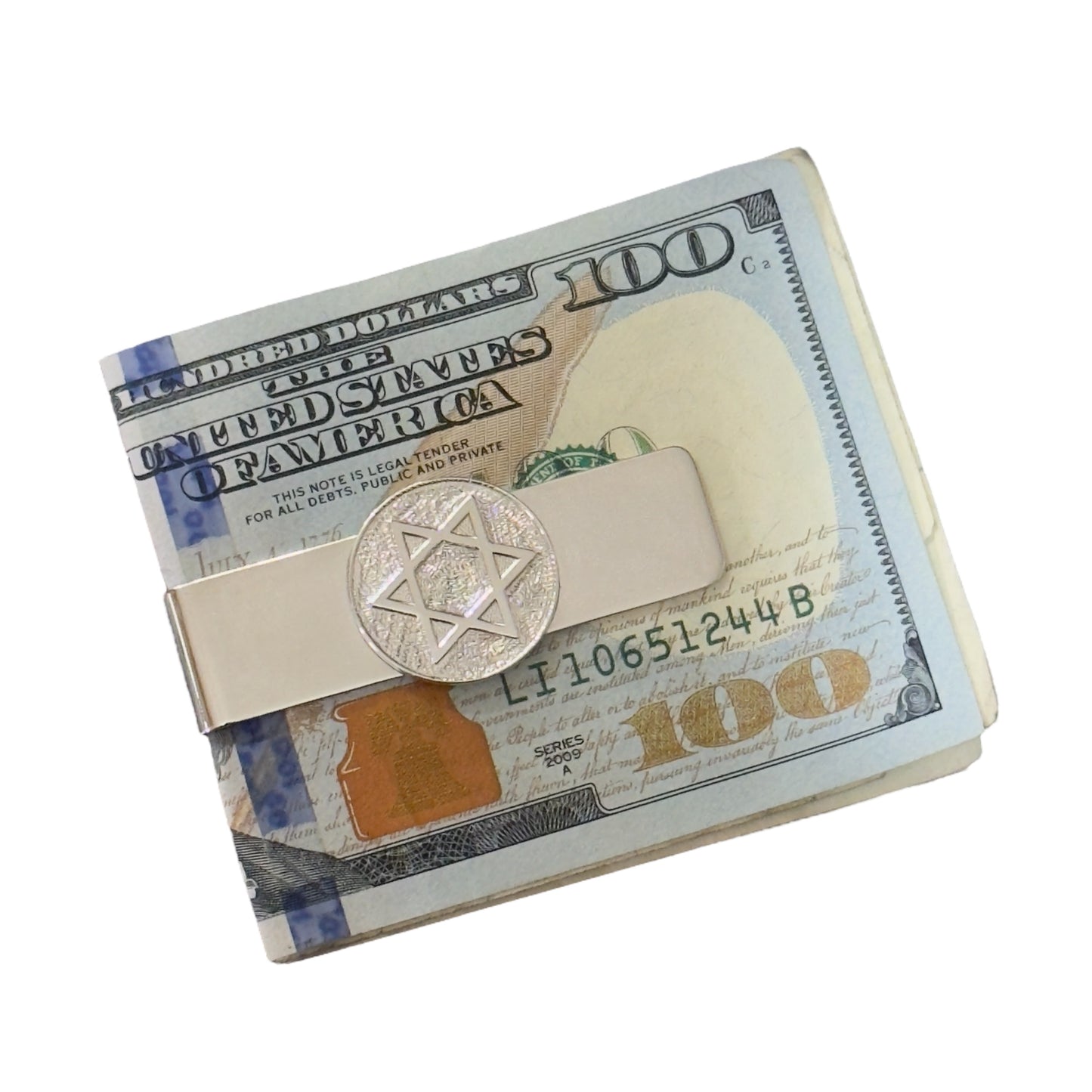 Tiffany & Co Star Of David Money Clip Sterling Silver Estate TIF907