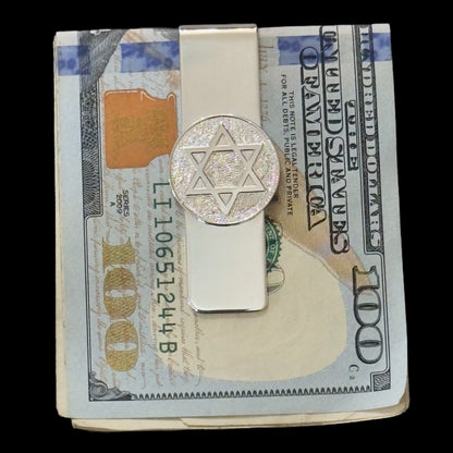 Tiffany & Co Star Of David Money Clip Sterling Silver Estate TIF907