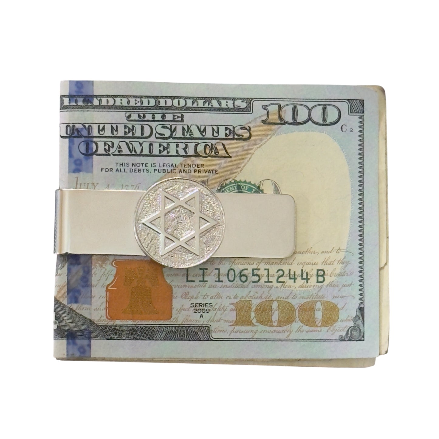 Tiffany & Co Star Of David Money Clip Sterling Silver Estate TIF907