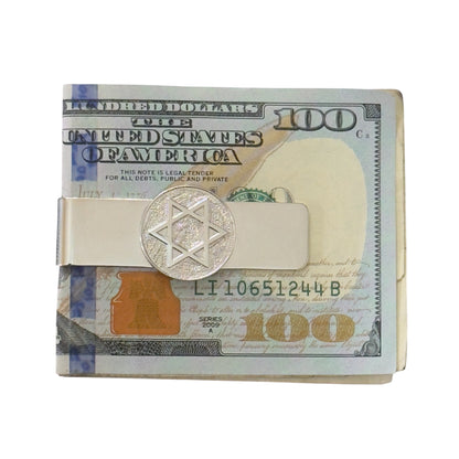 Tiffany & Co Star Of David Money Clip Sterling Silver Estate TIF907