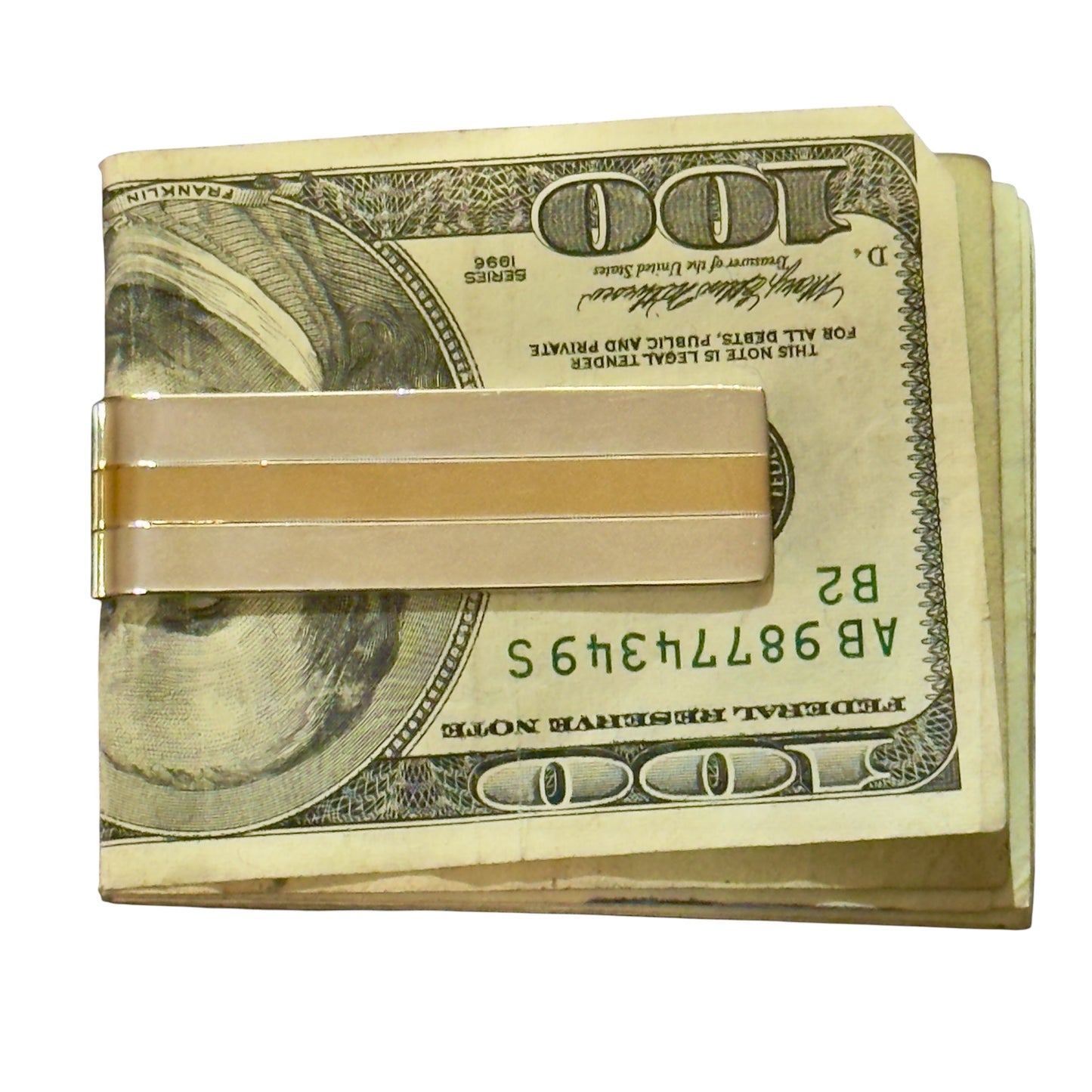 Tiffany & Co Money Clip 18 KT Gold + Sterling Silver Estate TIF912