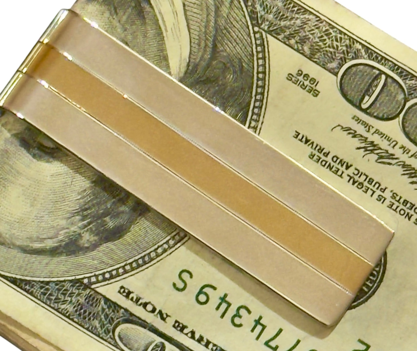 Tiffany & Co Money Clip 18 KT Gold + Sterling Silver Estate TIF912