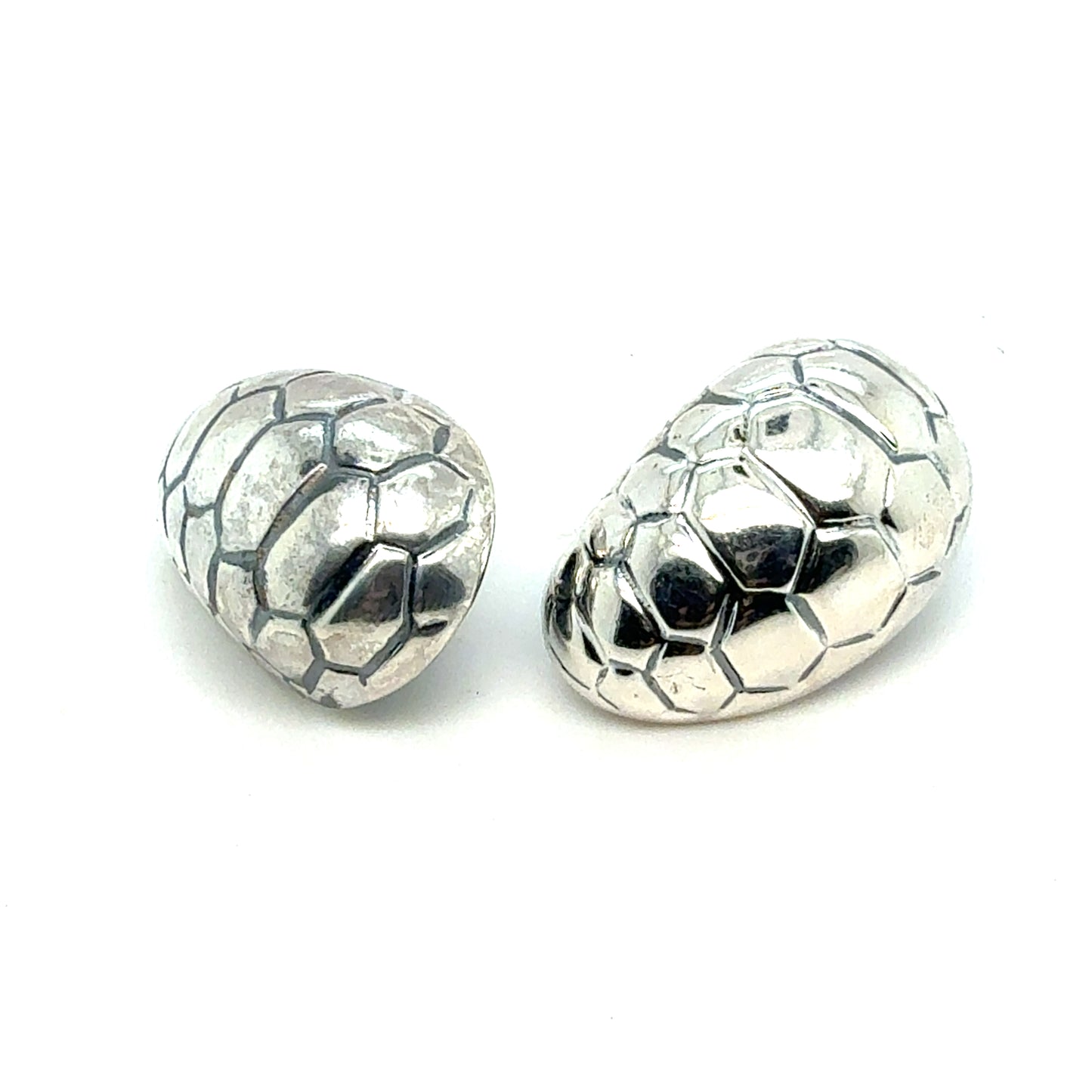 Tiffany & Co Estate Alligator Clip on Earrings Sterling Silver TIF953