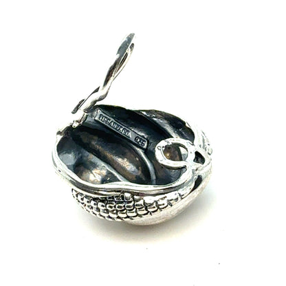 Tiffany & Co Estate Clip on Earrings 1" Sterling Silver TIF964