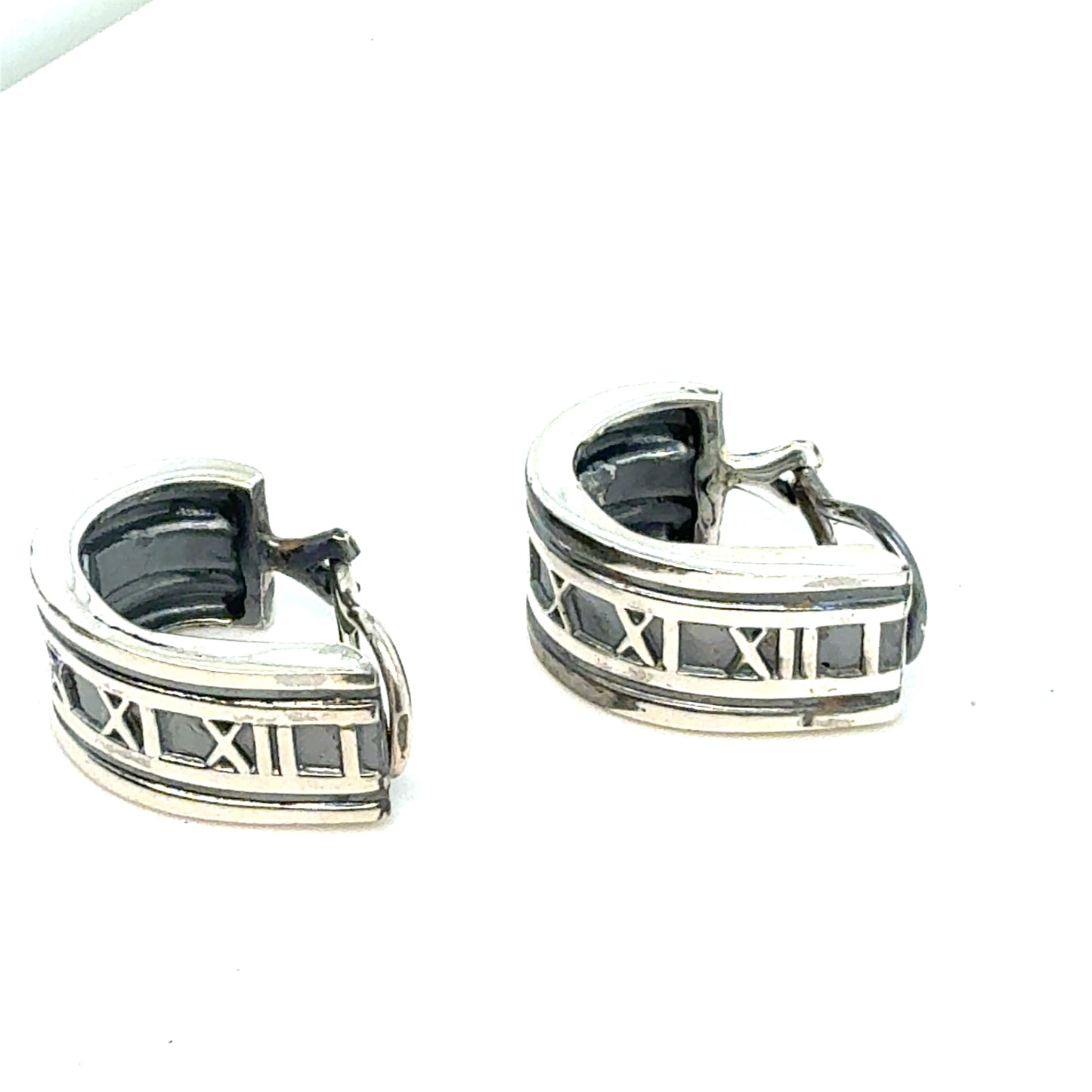 Tiffany & Co Estate Clip on Earrings Sterling Silver TIF965