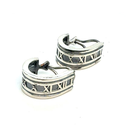 Tiffany & Co Estate Clip on Earrings Sterling Silver TIF965
