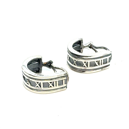 Tiffany & Co Estate Clip on Earrings Sterling Silver TIF965