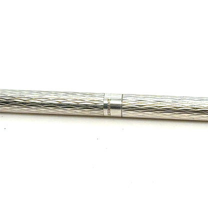 Tiffany & Co Estate Etched Ball Point 4.5" Sterling Silver TIF977