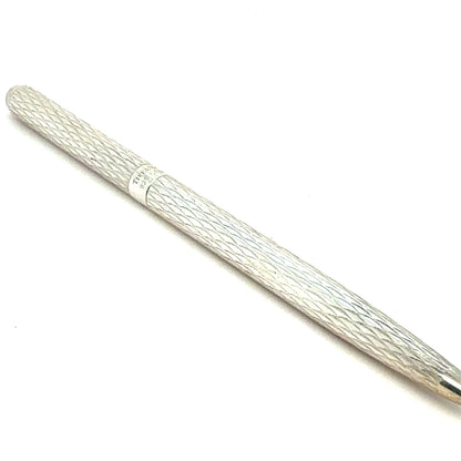 Tiffany & Co Estate Etched Ball Point 4.5" Sterling Silver TIF977