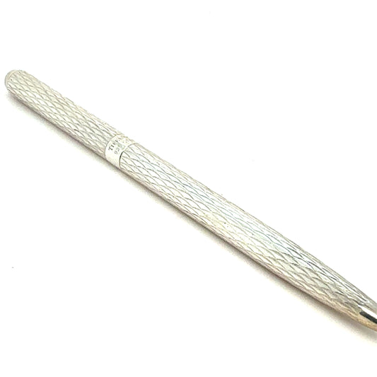 Tiffany & Co Estate Etched Ball Point 4.5" Sterling Silver TIF977
