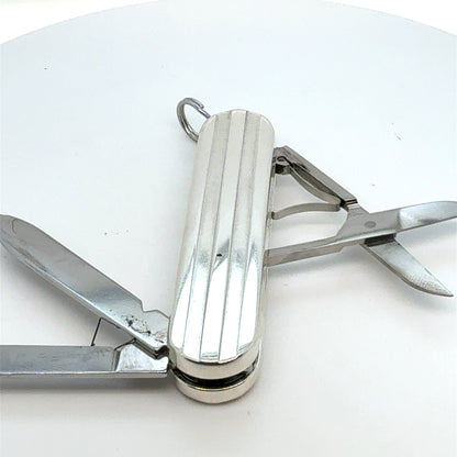 Tiffany & Co Estate Army Pocket Knife 1995 Silver TIF983