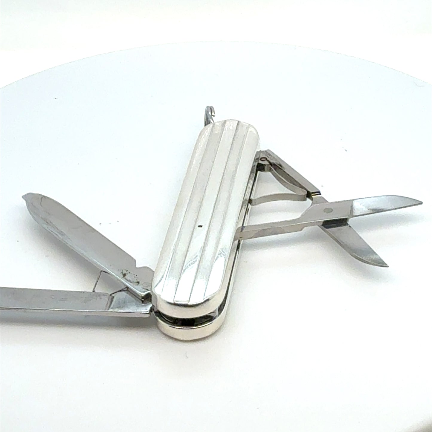 Tiffany & Co Estate Army Pocket Knife 1995 Silver TIF983