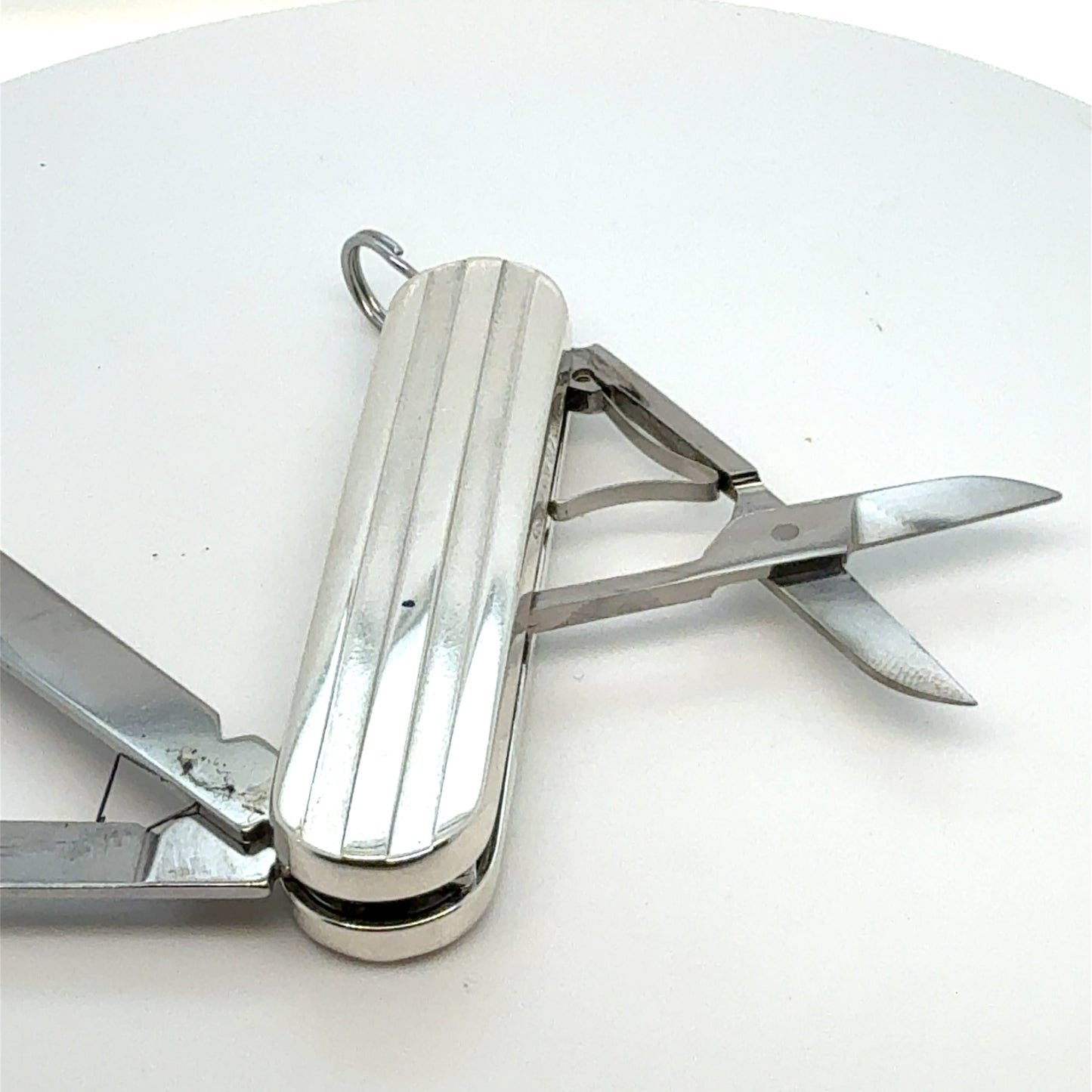 Tiffany & Co Estate Army Pocket Knife 1995 Silver TIF983