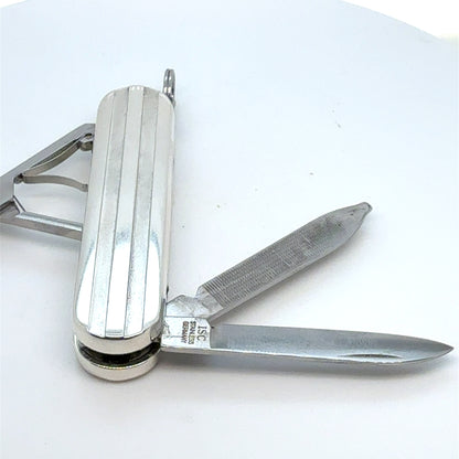 Tiffany & Co Estate Army Pocket Knife 1995 Silver TIF983