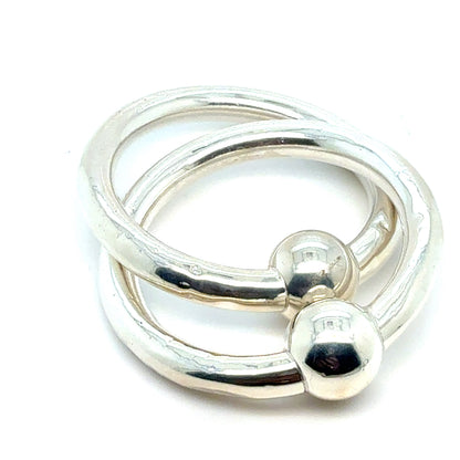 Tiffany & Co Estate Double Baby Rattle Sterling Silver TIF988
