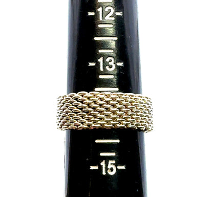 Tiffany & Co Somerset Ring Size 14 Sterling Silver 10.7 Grams Estate TIF849