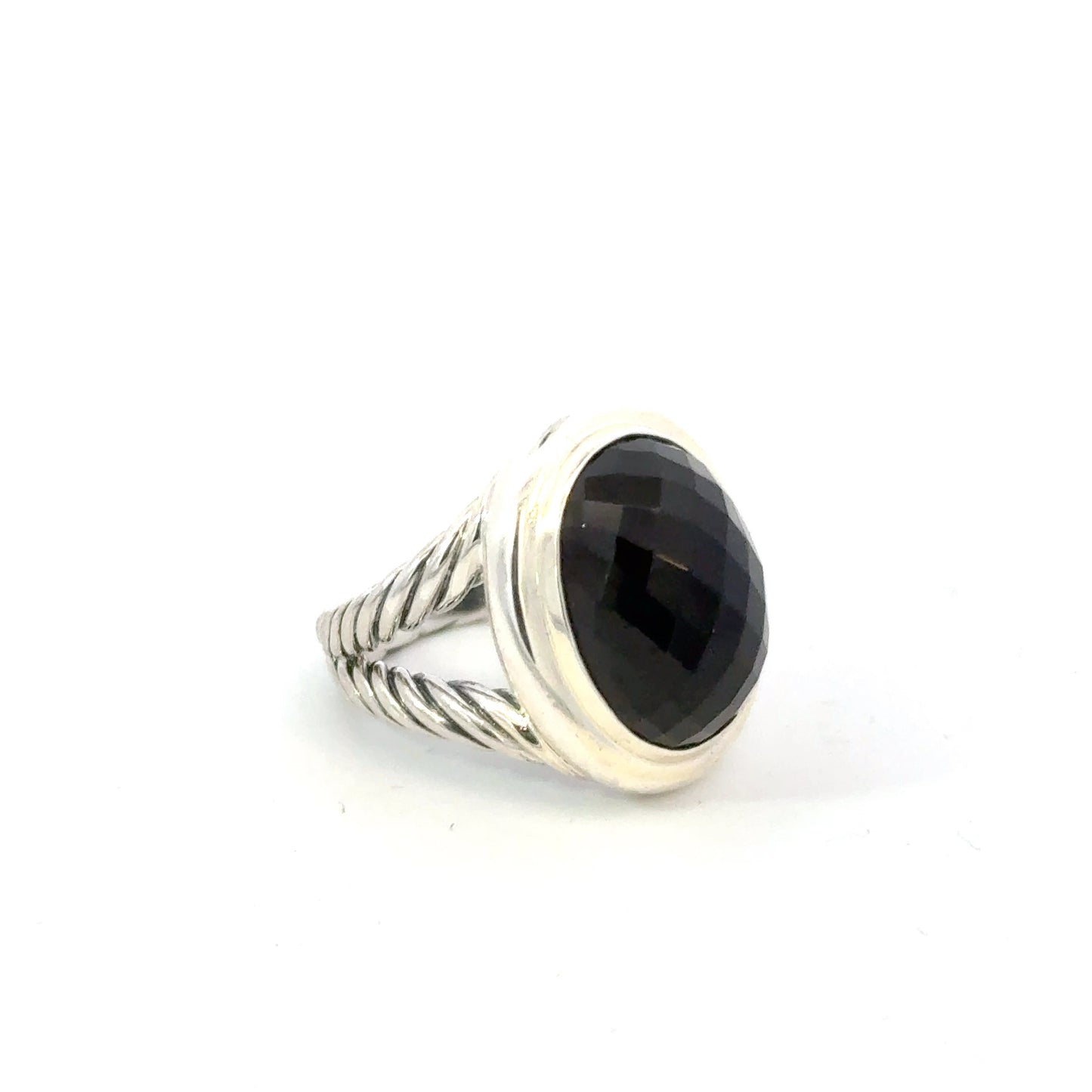David Yurman Albion Onyx Ring Size 8 Sterling Silver Estate DY595
