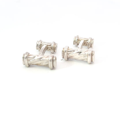 Tiffany & Co Estate "Atlas" Cufflinks Sterling Silver 9.29 Grams TIF807