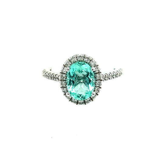 Natural Colombian Emerald Diamond Ring Size 6.5 14k W Gold 2.98 TCW Certified $6,790 218110