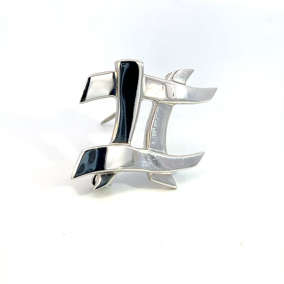 Tiffany & Co Estate # Brooch Pin Sterling Silver By Paloma Picasso TIF678