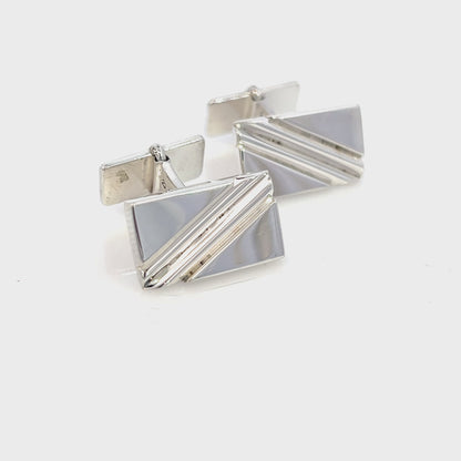 Georg Jensen Estate Sterling Silver Cufflinks 17.20 Grams GJ41