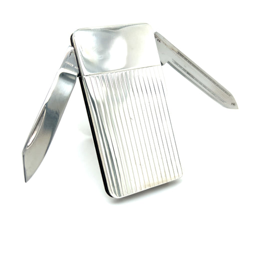 Tiffany & Co Estate Rare Money Clip Knife Set Silver TIF606