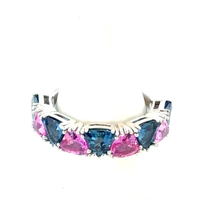 Natural Sapphire Ring Size 7 14k White Gold 0.97 TCW Certified $5,950 601231
