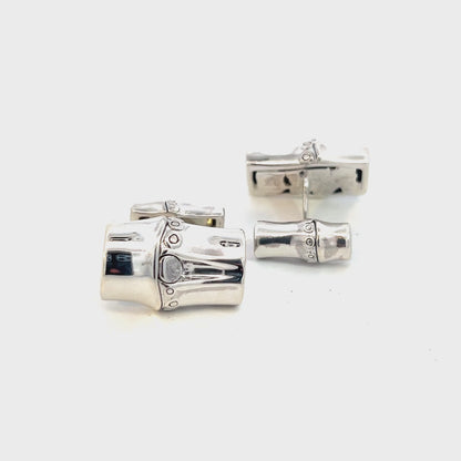 Georg Jensen Estate Bambo Cufflinks Sterling Silver GJ30