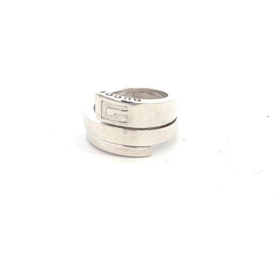 Gucci Estate Ring Size 5 Sterling Silver 13.5 mm G30