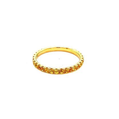 Natural Yellow Sapphire Ring 6.5 14k Y Gold 0.66 TCW Certified $1,190 217010