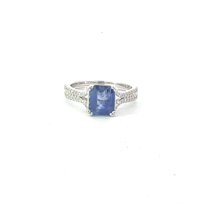 Natural Sapphire Diamond Ring Size 7 14k Gold 2.59 TCW Certified $4,950 604454